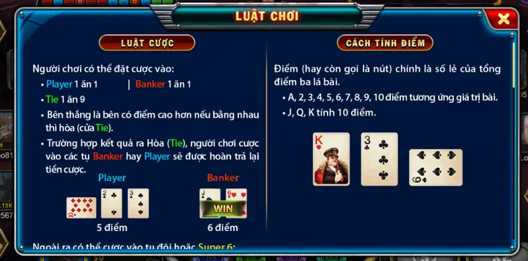 Cách Chơi Baccarat Super 6 Tại Gem88 Thắng Lớn Cho Người Mới Bắt Đầu