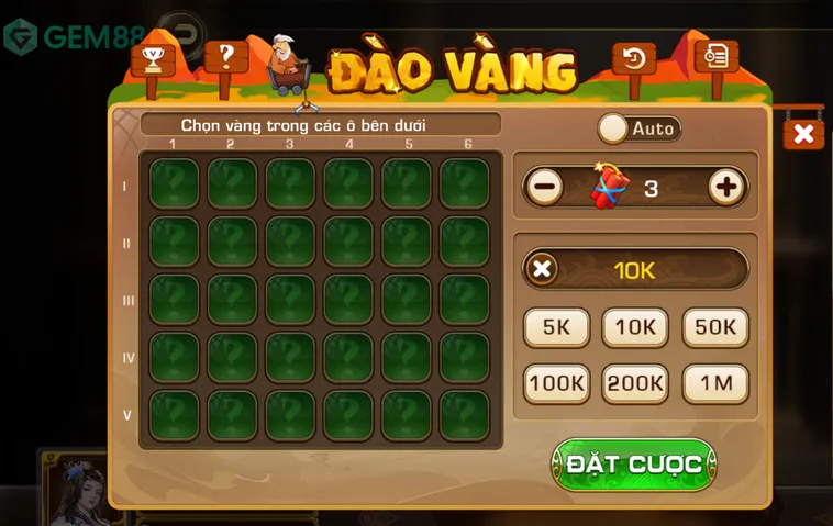 Game Nhanh Đào Vàng Tại Gem88 Hành Trình Công Phá Hầm Mỏ Đoạt Siêu Jackpot