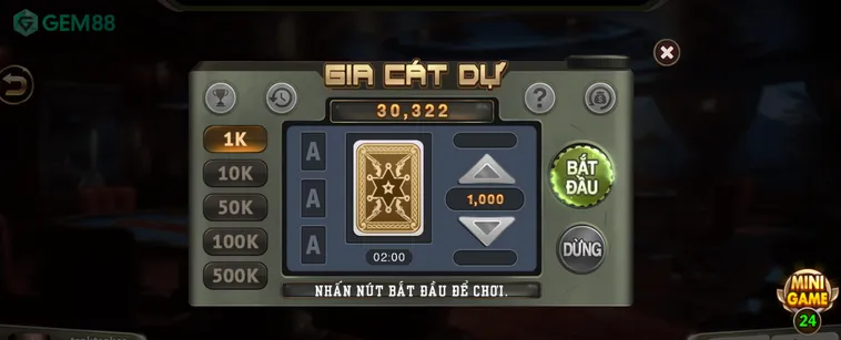 Trải Nghiệm Game Nhanh Gia Cát Dự Tại Gem88 Mini Game Đấu Trí Siêu Tốc
