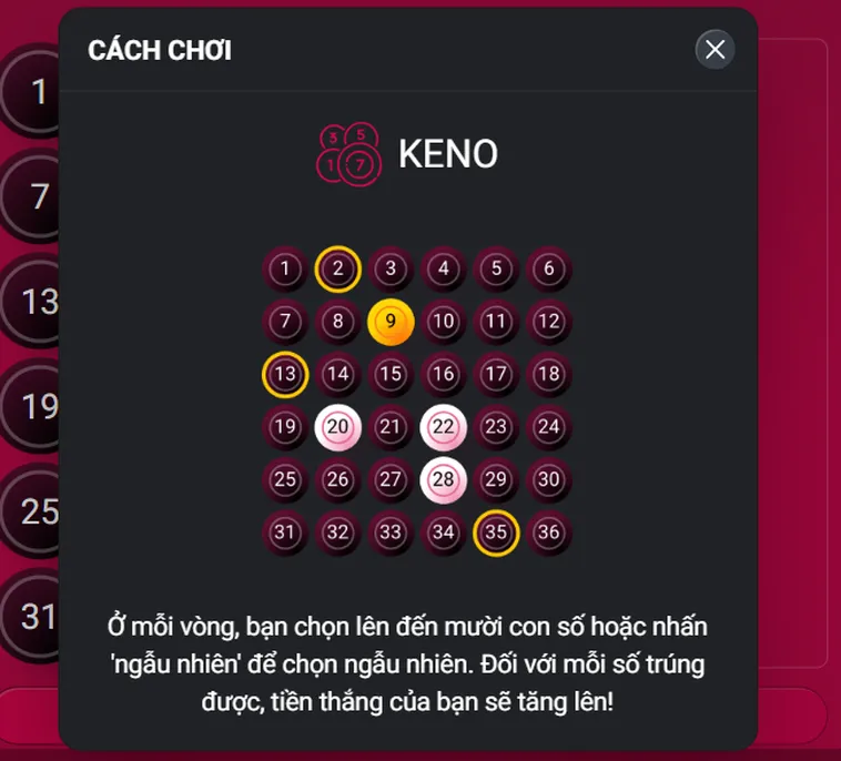 Chinh Phục Sảnh Cược Keno X Tại Gem88 Rinh Tiền Thưởng Lớn Ngay