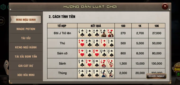 Cách Chơi Mini Mậu Binh Tại Gem88 Đổi Đời Nhanh Chóng Trong Vài Giây