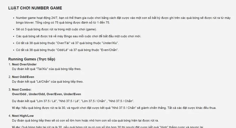 Nghiên Cứu Biên Độ Biến Động Dải Odds Sảnh Number Game 2 Tại Gem88