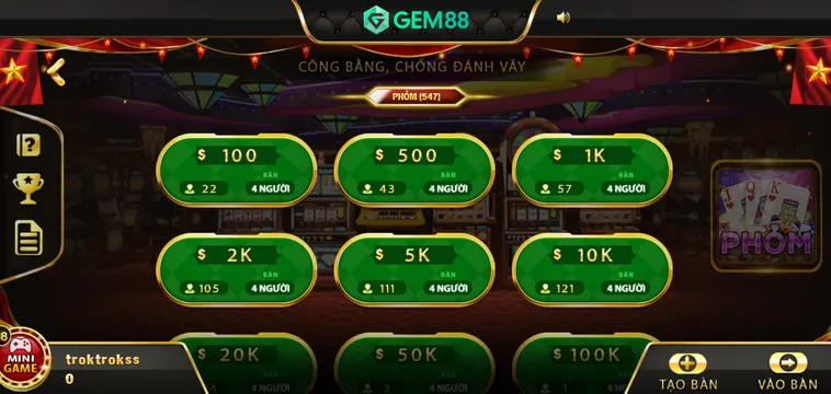 Phỏm Tại Gem88 Game Bài Đấu Trí Đỉnh Cao Săn Thưởng Lớn Mỗi Ngày